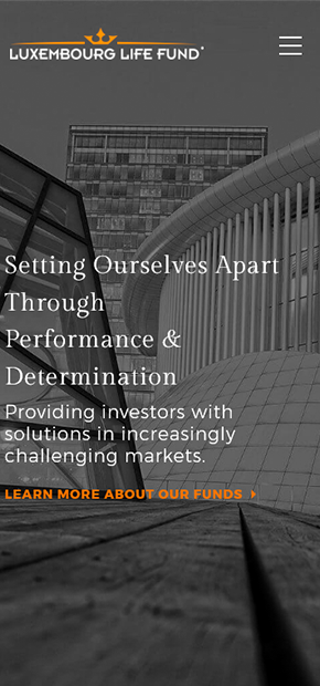 HedgeFund Website Redesign mobile