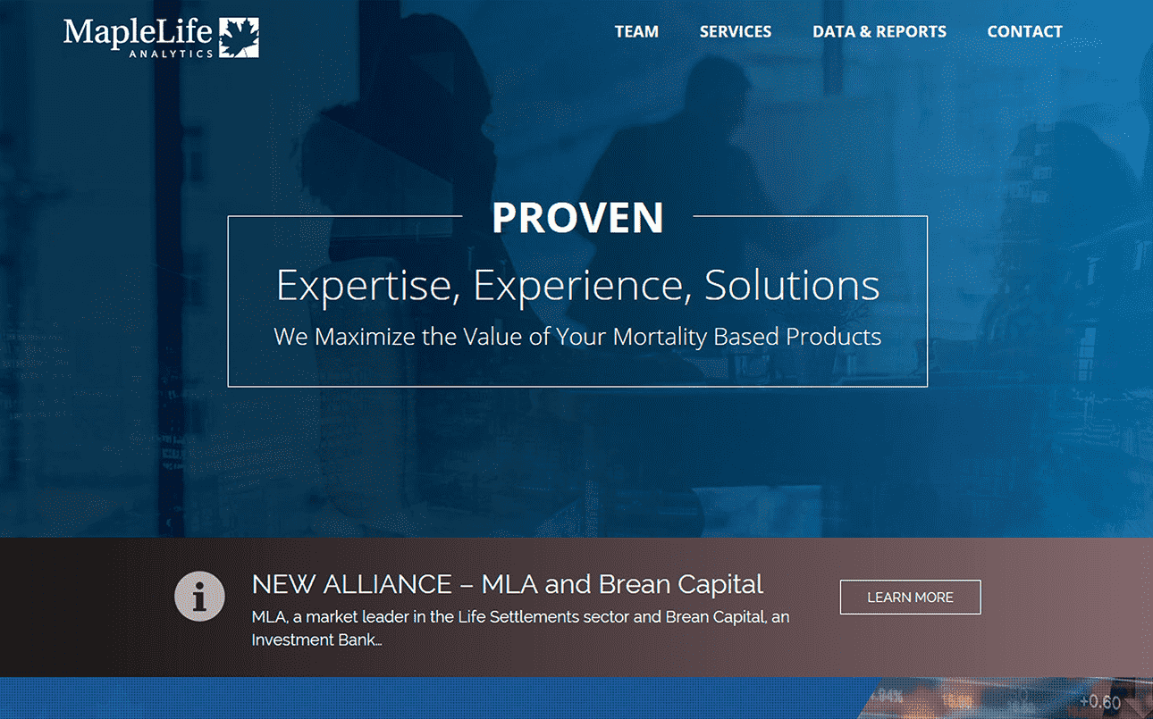 Financial Services Website Design Mackbook