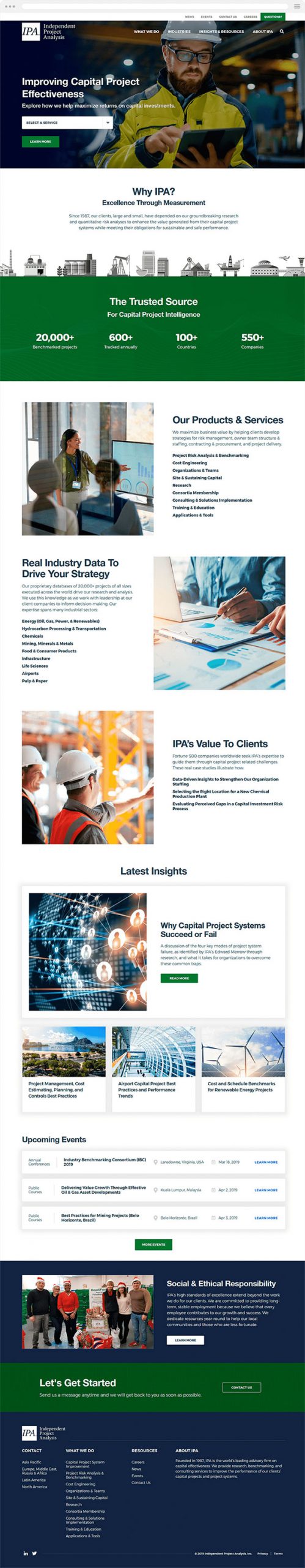 Independent project analysis