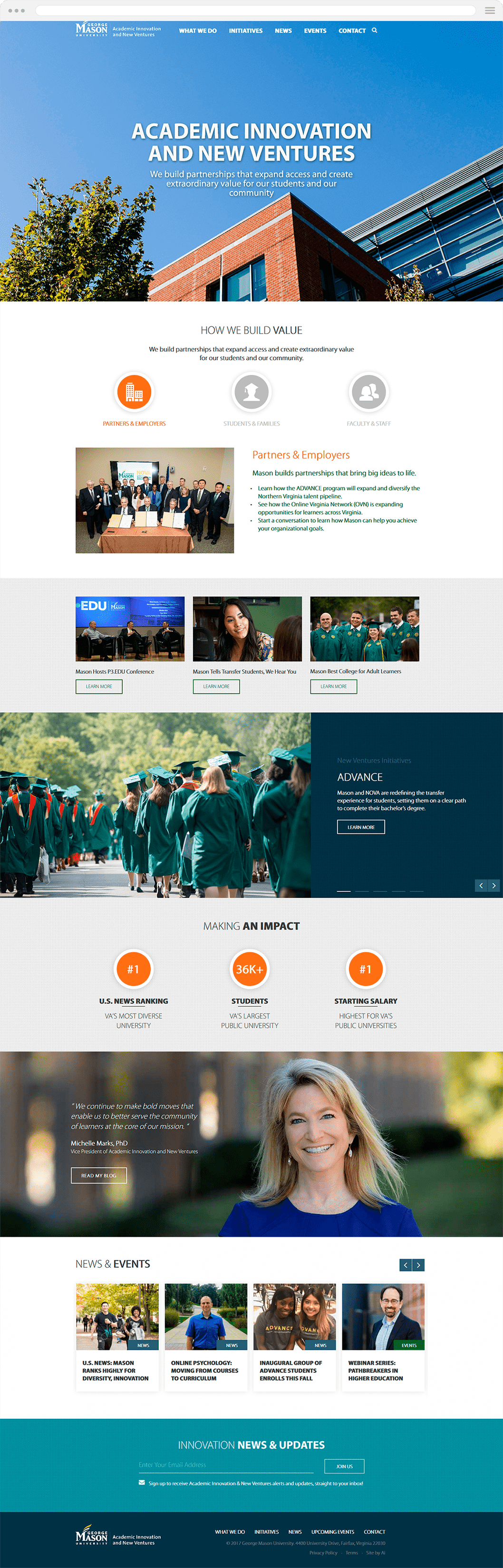 A University Innovation Center Website old