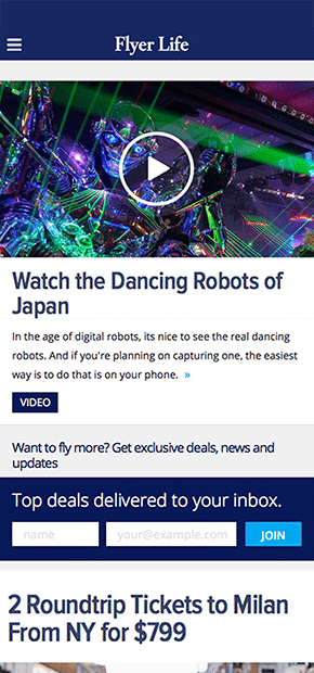 Media & News Website Design Iphone