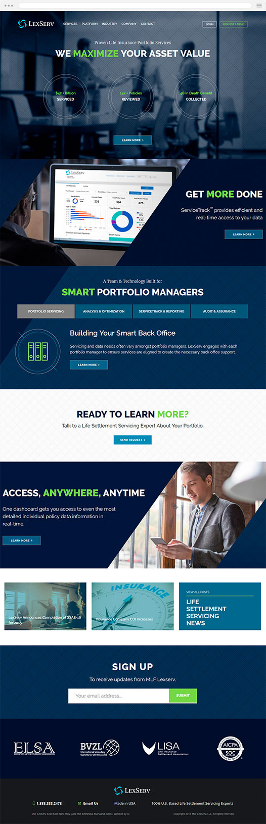 Lexserv Website Redesign new