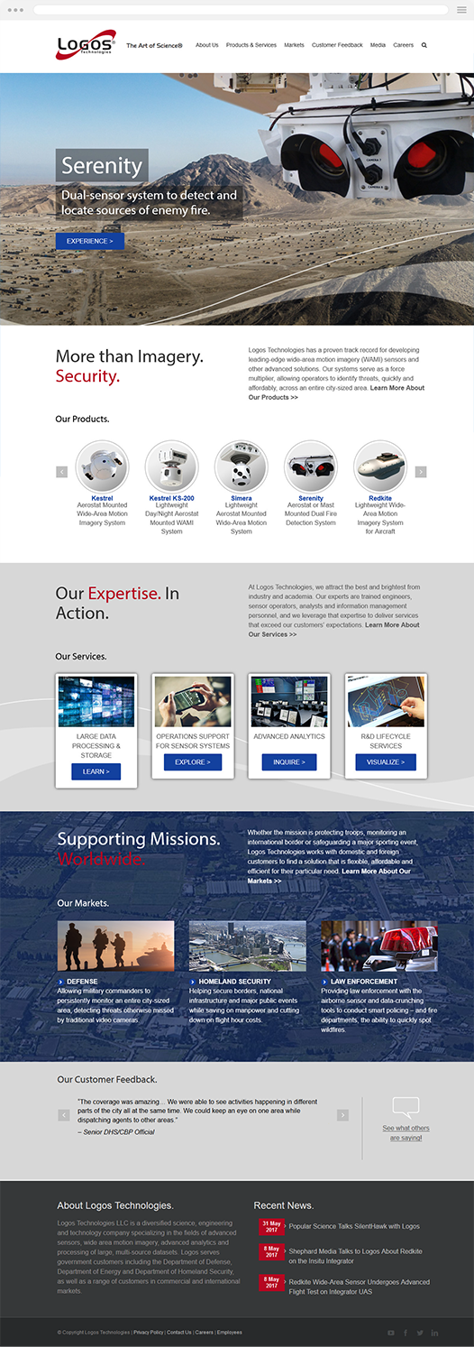 Government Contractor Website Design old