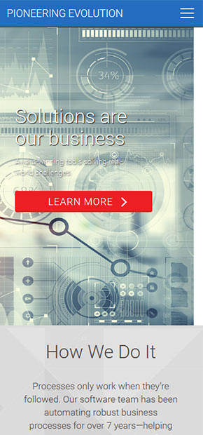 Government IT Website Design mobile