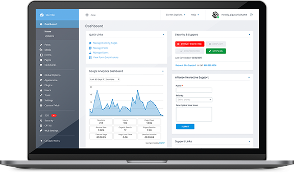 WordPress Dashboards