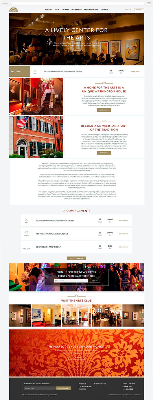 Association Website Design ACW