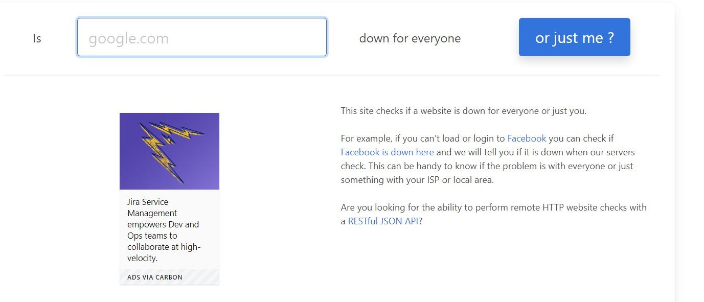 Website Down Checker
